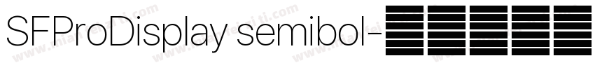 SFProDisplay semibol字体转换